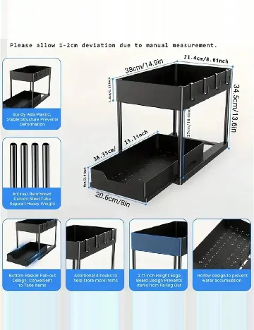 Organizator SHEIN, negru