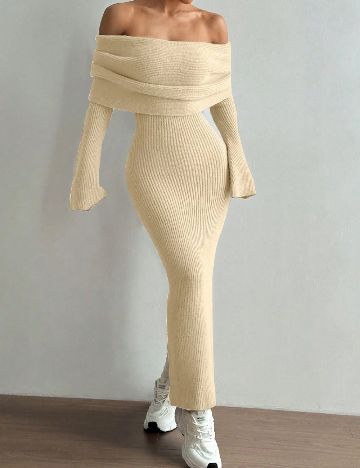 Rochie lunga SHEIN, galben deschis