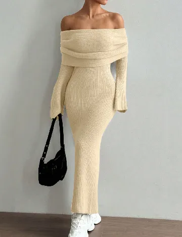 Rochie lunga SHEIN, galben deschis