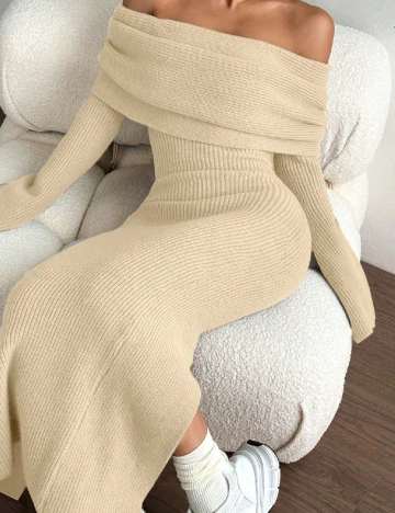 Rochie lunga SHEIN, galben deschis