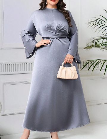 Rochie lunga SHEIN CURVE, gri