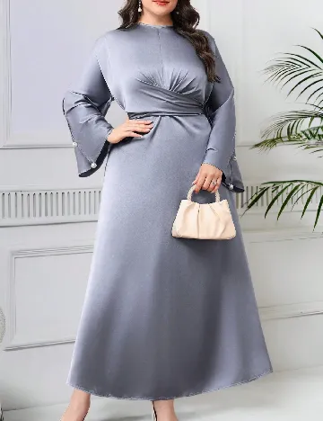 Rochie lunga SHEIN CURVE, gri