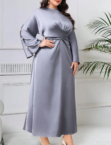 Rochie lunga SHEIN CURVE, gri