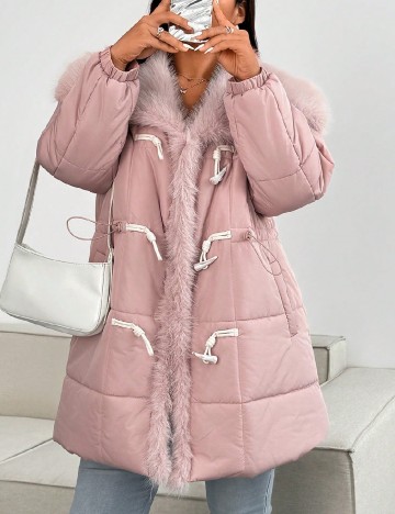 Geaca SHEIN CURVE, roz