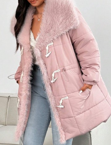 Geaca SHEIN CURVE, roz