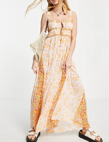 Rochie lunga Free People, floral print