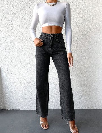 Blugi SHEIN, gri inchis