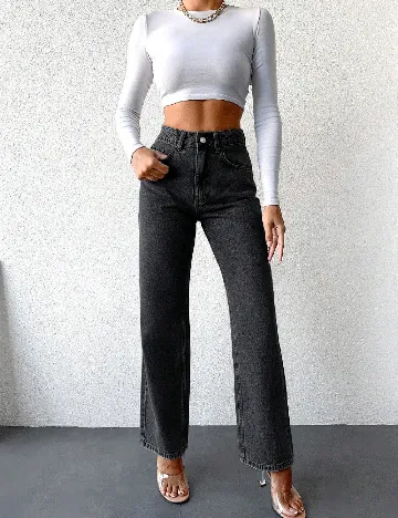 Blugi SHEIN, gri inchis