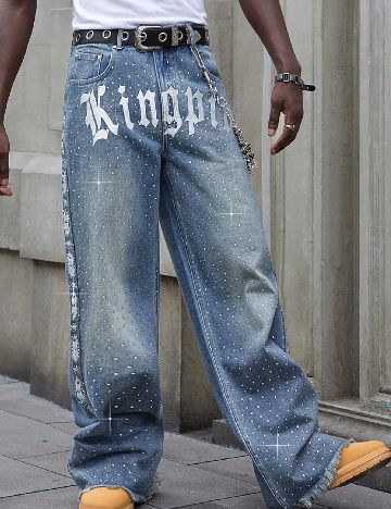 Blugi Romwe, albastru