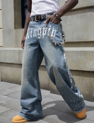 Blugi Romwe, albastru