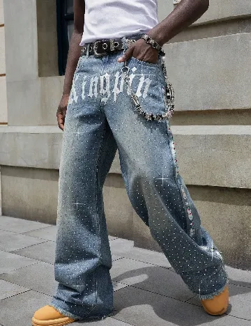 Blugi Romwe, albastru