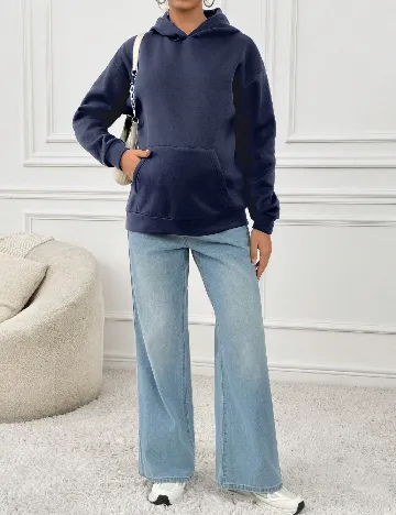 Hanorac SHEIN Maternity, albastru