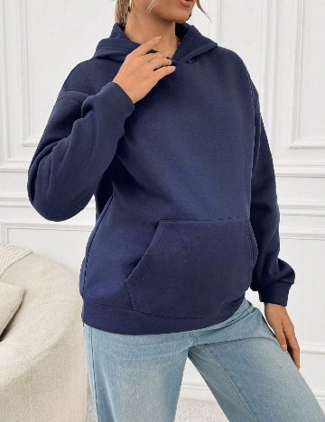 Hanorac SHEIN Maternity, albastru