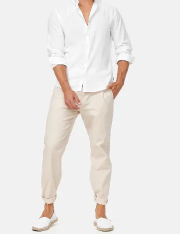 Pantaloni INDICODE, crem