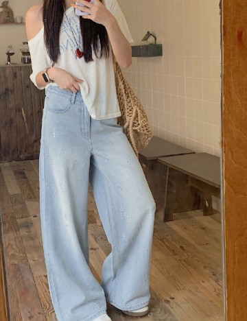 Blugi Dazy, albastru