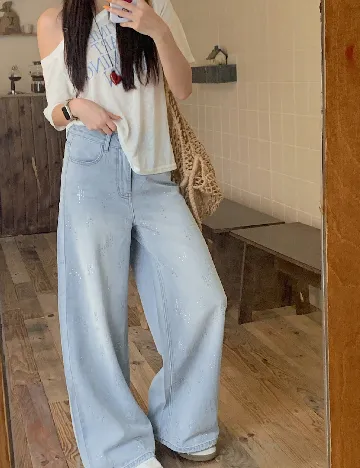 Blugi Dazy, albastru