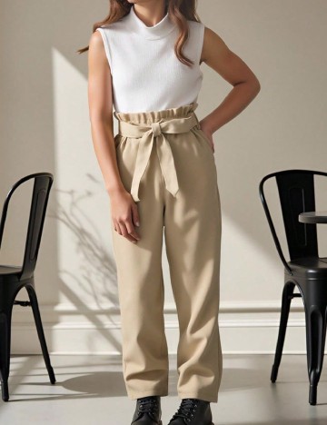 Compleu Shein Kids, alb/maro