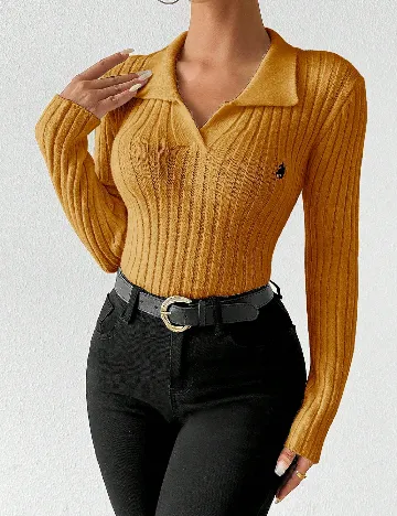 Pulover SHEIN, portocaliu