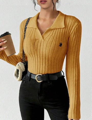 Pulover SHEIN, portocaliu