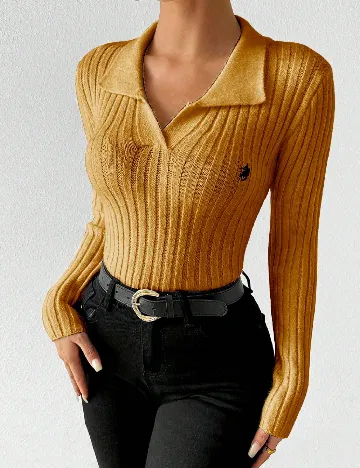 Pulover SHEIN, portocaliu