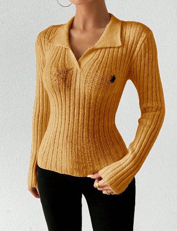 Pulover SHEIN, portocaliu