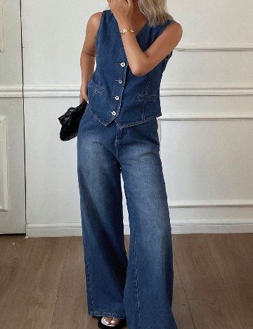 Compleu Dazy, albastru