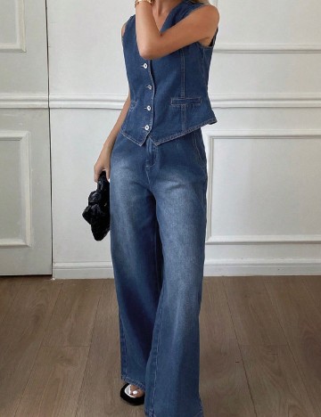 Compleu Dazy, albastru