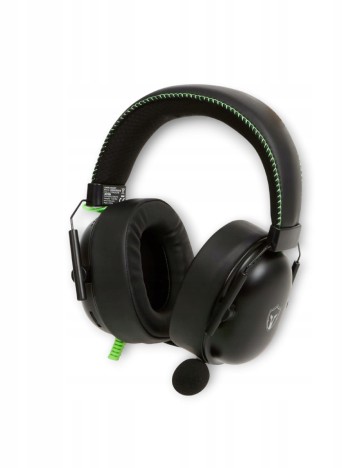 Căști de gaming cu microfon RGB LED Battletron, negru