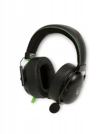 Căști de gaming cu microfon RGB LED Battletron, negru