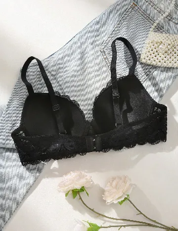 Sutien SHEIN, negru/roz