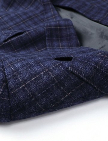 Sacou SHEIN Plus Size Men, bleumarin