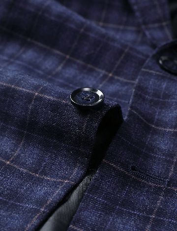 Sacou SHEIN Plus Size Men, bleumarin