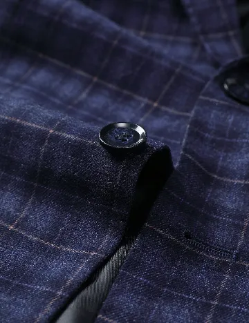 Sacou SHEIN Plus Size Men, bleumarin