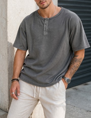 Tricou INDICODE, gri