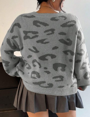 Pulover SHEIN CURVE, gri