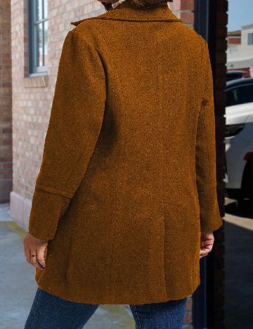 Palton SHEIN CURVE, maro