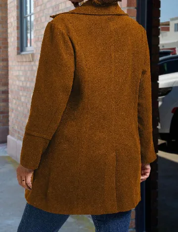 Palton SHEIN CURVE, maro