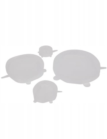 Set de capace flexibile pentru alimente 5 bucati, transparent