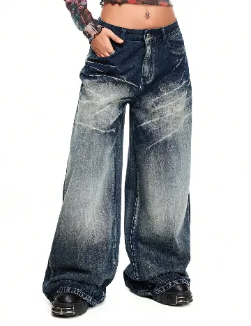 Blugi Romwe, albastru