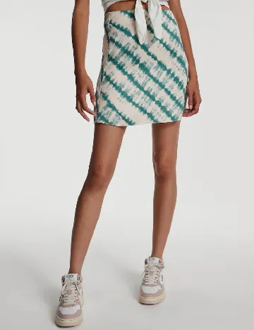 Fusta Edited, verde/crem