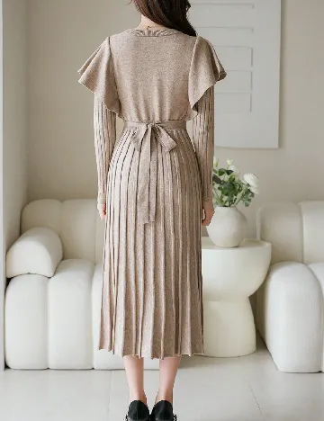 Rochie medie Dazy, maro