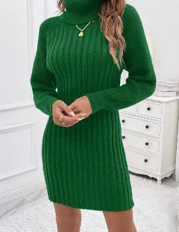 Rochie scurta SHEIN, verde