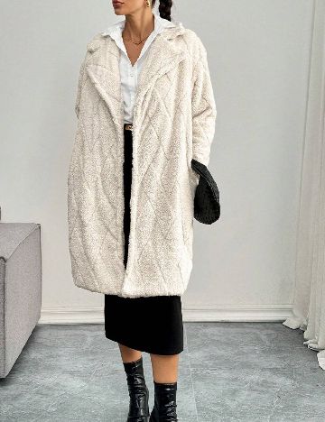 Palton SHEIN, crem