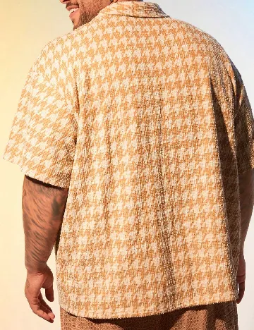 Camasa SHEIN Plus Size Men, galben