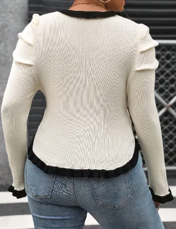 Bluza SHEIN CURVE, ecru