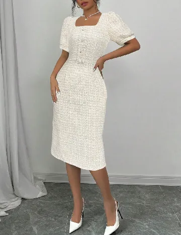 Compleu SHEIN, alb/crem