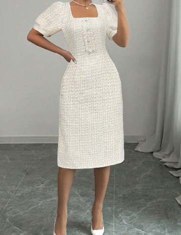 Compleu SHEIN, alb/crem