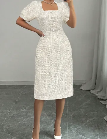 Compleu SHEIN, alb/crem