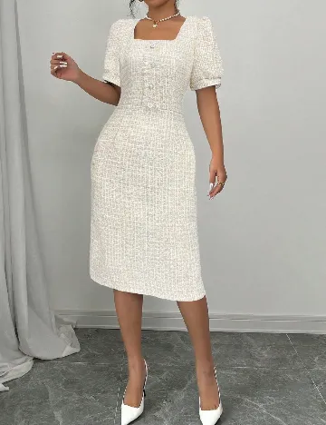 Compleu SHEIN, alb/crem