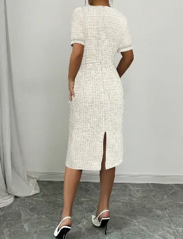 Compleu SHEIN, alb/crem